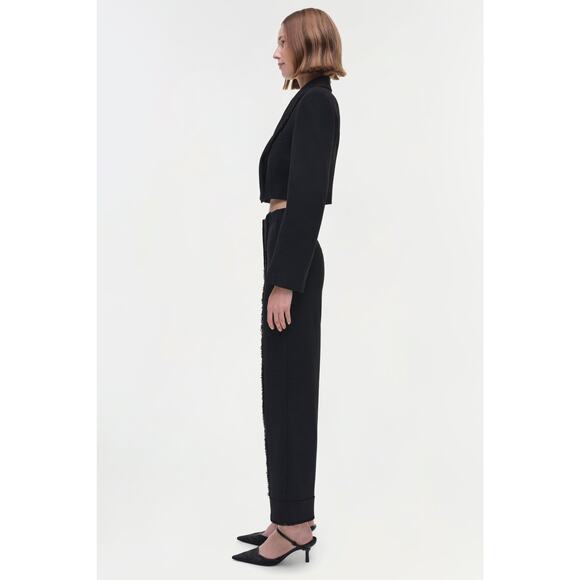 Simkhai Cassian Cropped Blazer in Black 6 - Picture 4 of 6
